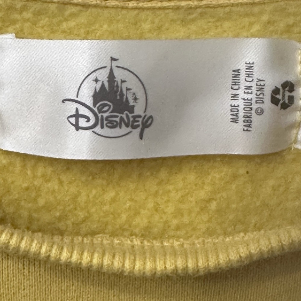 Disney Mickey Yellow Pullover Crewneck Sweatshirt Size 2XL Embroidered‎ - Picture 9 of 10